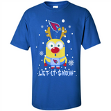 Minion Arizona Cardinals Ugly Christmas Sweater Let it Snow - Shirt