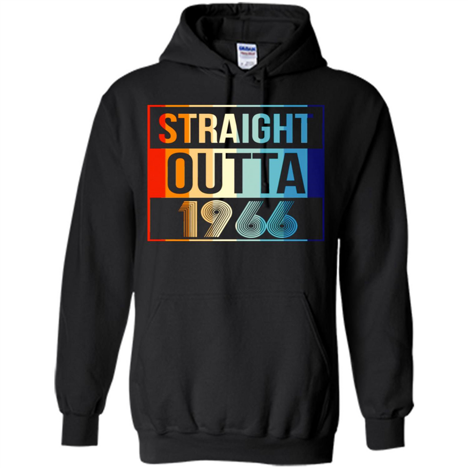 Retro Straight Outta 1966 52 Years Old - Hoodie