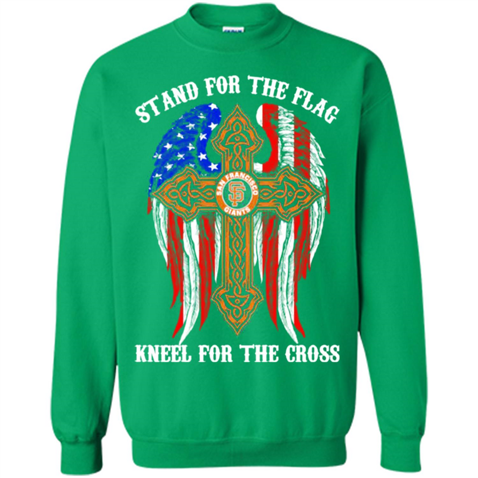 Francisco Giants - stand for the flag kneel for the cross