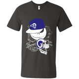 Jack Skellington The Nightmare Before Christmas-Rams Football - Men's V-Neck