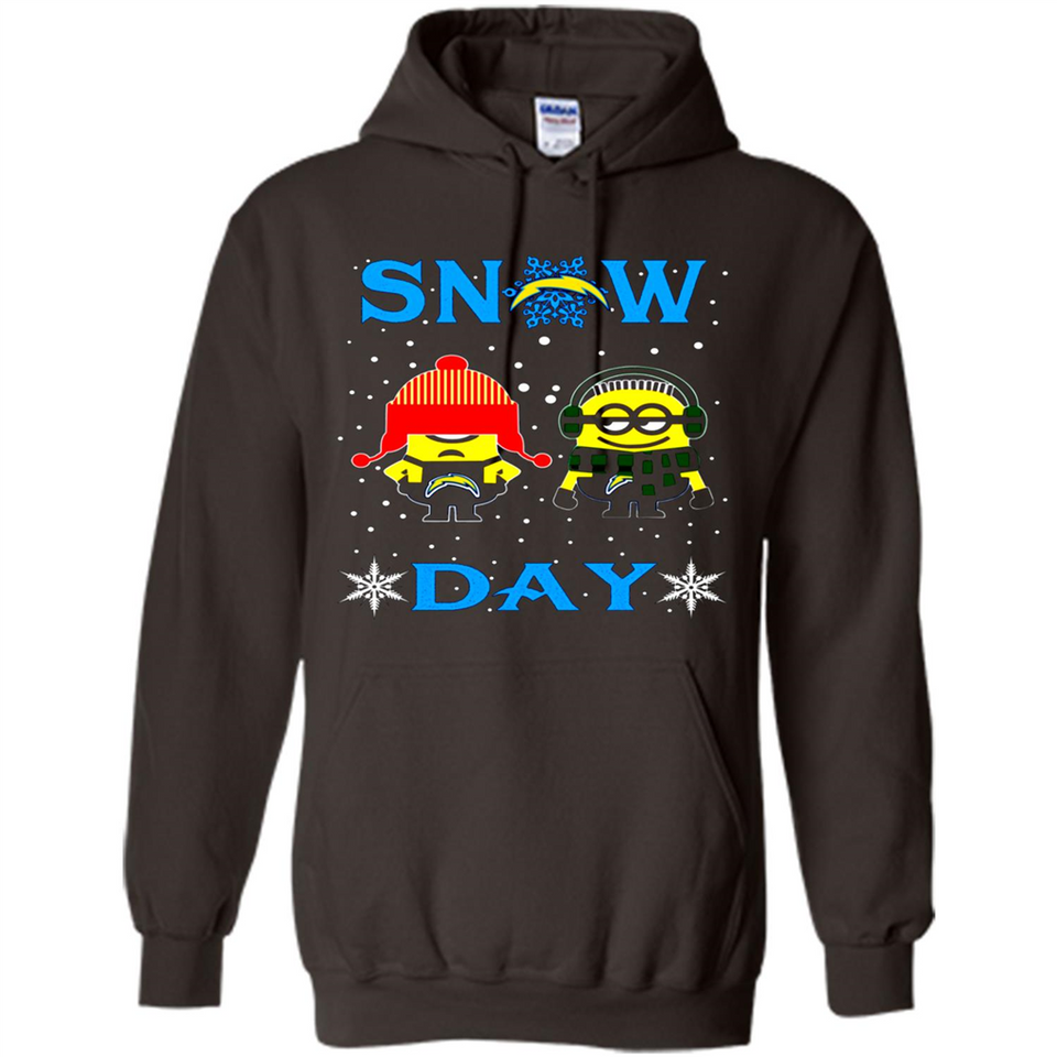 Snow Day Shirt For Los Angeles Chargers Vs Minion Fans pingpong