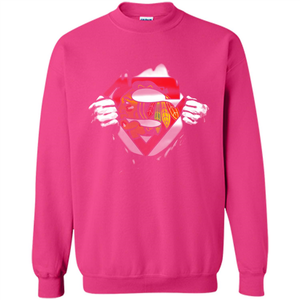 Chicago Blackhawks And Superman Fans - Sweatshirt