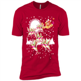 Hummingbird Santa Sleigh - Premium Short Sleeve T-Shirt