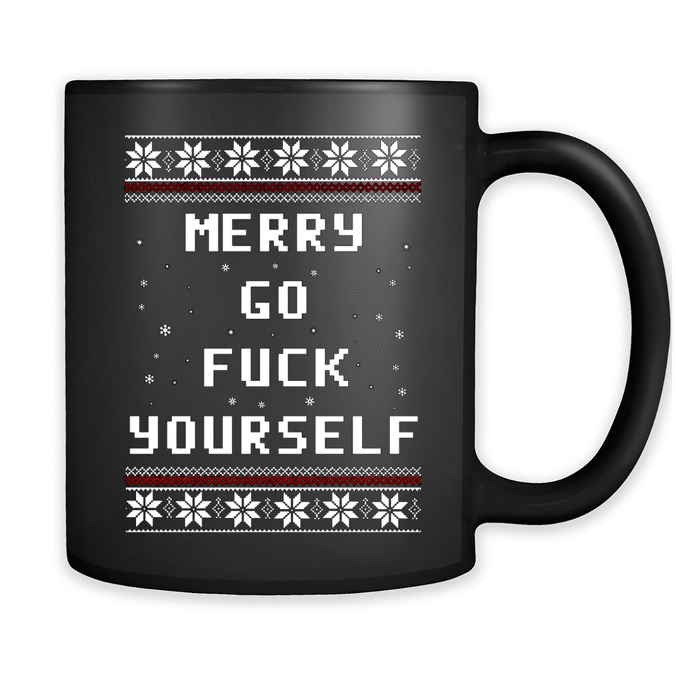 Merry go fuck yourself Christmas sweatshirt PINGPONG
