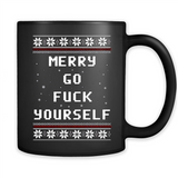 Merry go fuck yourself Christmas sweatshirt PINGPONG