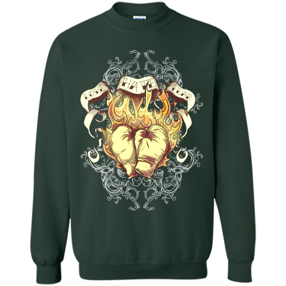 Love Hate Fear Boxing - Martial Art Fighting - Sweatshirt