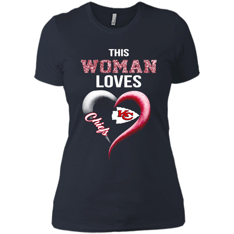 This Woman love Chiefs NFL football team - Ladies' Boyfriend T-Shirt