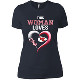 This Woman love Chiefs NFL football team - Ladies' Boyfriend T-Shirt