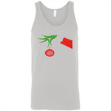 Funny Grinch Hand holding Firefighter ornament Christmas Sporty T-Shirt - Canvas Unisex Tank