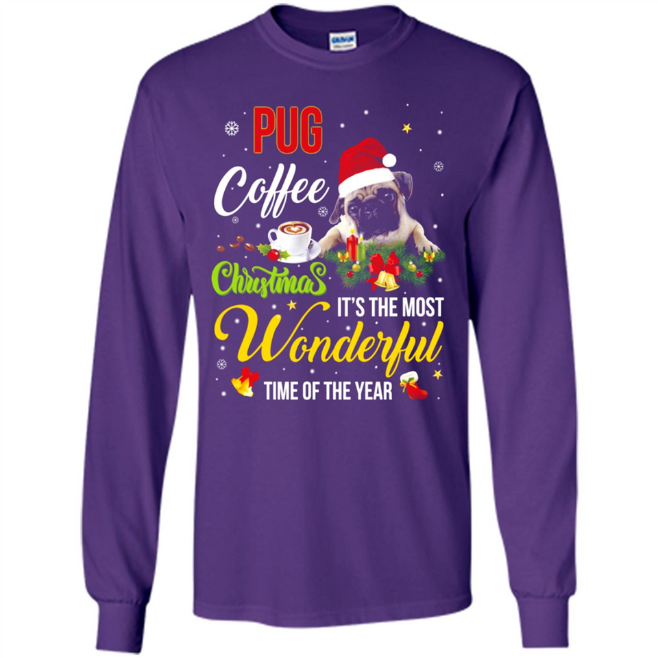 Pug Coffee Wonderful Christmas