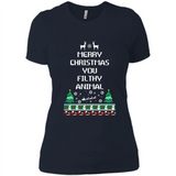 Merry Christmas You Filthy Animal Sweatshirt PINGPONG