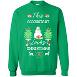 This Accountant Loves Christmas Tree Shirt with Snowman