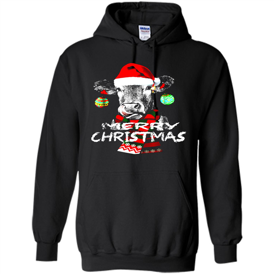 Fabulous Mooey christmas Heifers Cow Christmas lights - Hoodie