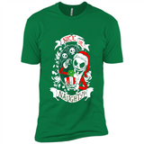 Christmas Shirt, Santa Nice Or Naughty Xmas - Premium Short Sleeve T-Shirt