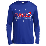 Mens Christmas Funcle The Cool Fun Uncle Definition Xmas - Canvas Long Sleeve T-Shirt