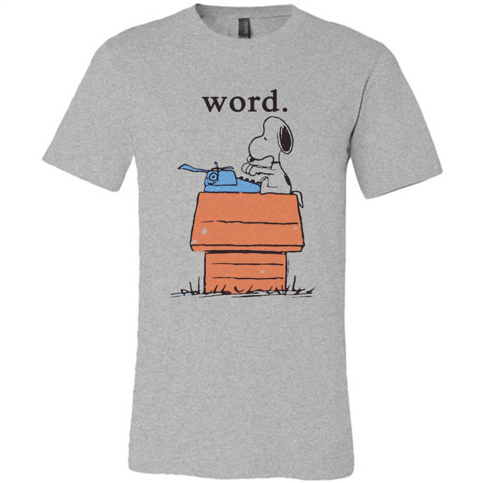 Snoopy Word - Canvas Unisex T-Shirt