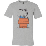 Snoopy Word - Canvas Unisex T-Shirt