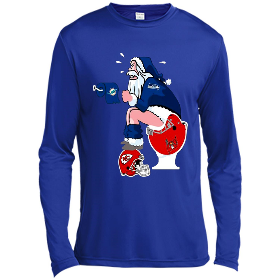 Seattle Seahawks Santa Claus Toilet