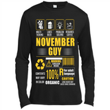 November Guy Multitasking - Canvas Long Sleeve T-Shirt