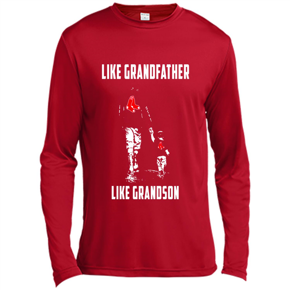 Boston Red Sox GrandFather Like GrandSon - Canvas Long Sleeve T-Shirt