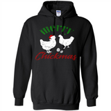 Christmas Chicken Shirt Santa Hens Lover Funny Farmer Gift - Hoodie