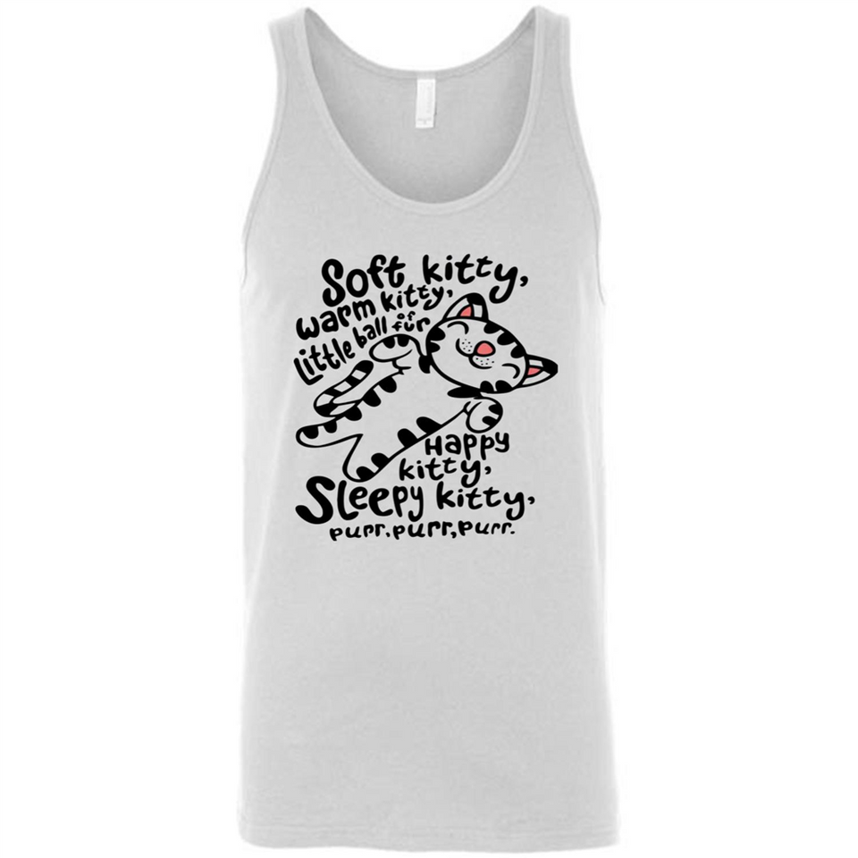 Soft kitty warm kitty little ball of fur - Canvas Unisex Tank