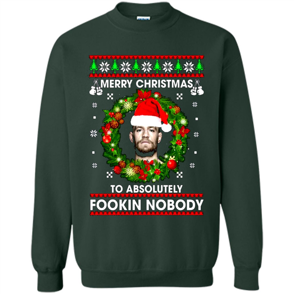 Merry Fookin Christmas Conor Mcgregor sweater PINGPONG