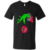 GRINCH HAND HOLDING HOUSTON TEXANS GLITTER CHRISTMAS PINGPONG