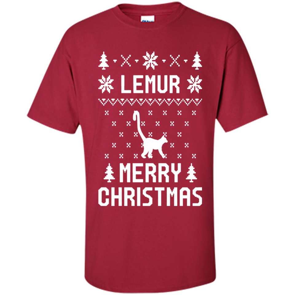 Vintage Tee For Women Men Graphic Shirts Lemur Ugly Christmas Sweater - Shirt