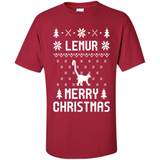 Vintage Tee For Women Men Graphic Shirts Lemur Ugly Christmas Sweater - Shirt