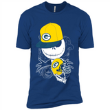 Jack Skellington The Nightmare Before Christmas-Packers Football - Premium Short Sleeve T-Shirt