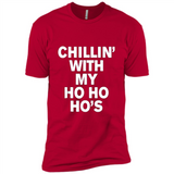 Chillin With My Ho Ho Ho's Funny Christmas - Premium Short Sleeve T-Shirt