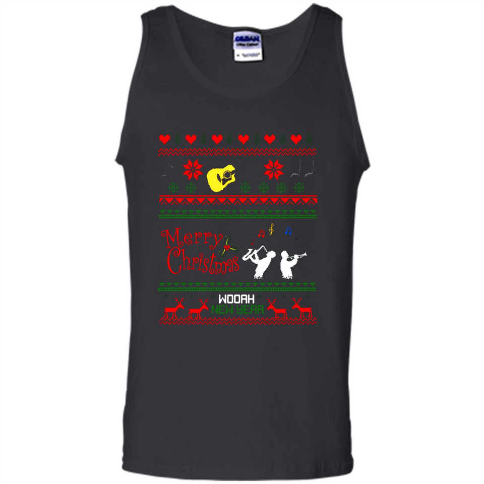 Music Ugly Christmas SweatShirt - Tank Top