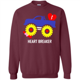 HEART BREAKER BLUE MONSTER TRUCK VALENTINE'S DAY