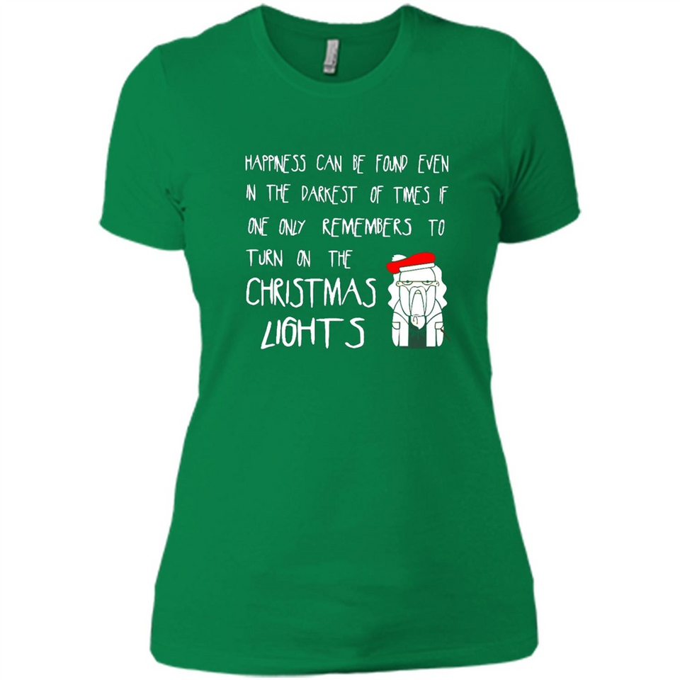 Christmas Ugly Sweater Christmas Lights - Ladies' Boyfriend T-Shirt