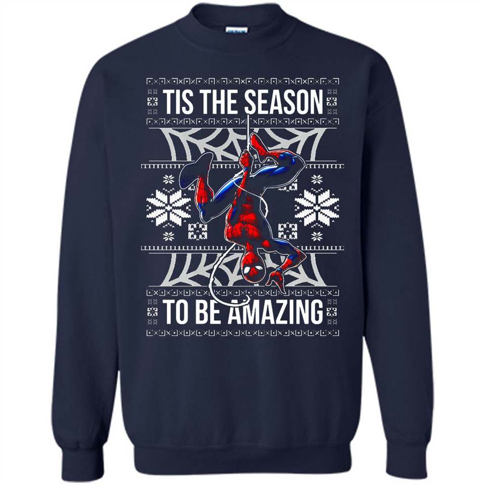 Marvel Spider Man Tis The Season To Be Amazing Ugly Christmas Mug PINGPONG - Sweatshirt