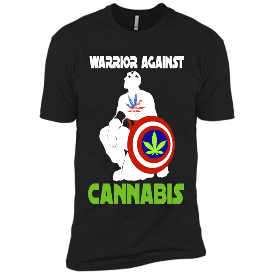 warrior against cannabis - Premium Short Sleeve T-Shirt