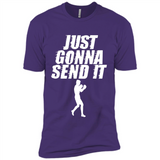 Just Gonna Send It Boxing Boxer Fighter Kick Fighting - Premium Short Sleeve T-Shirt