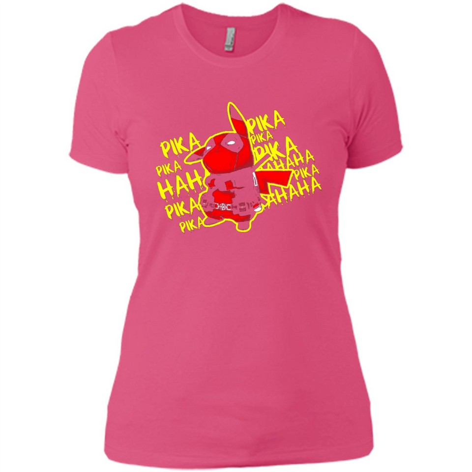 Pikachu Deadpool T-Shirt PINGPONG - Ladies' Boyfriend T-Shirt