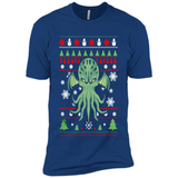 Octopus Ugly Sweater Christmas - Premium Short Sleeve T-Shirt