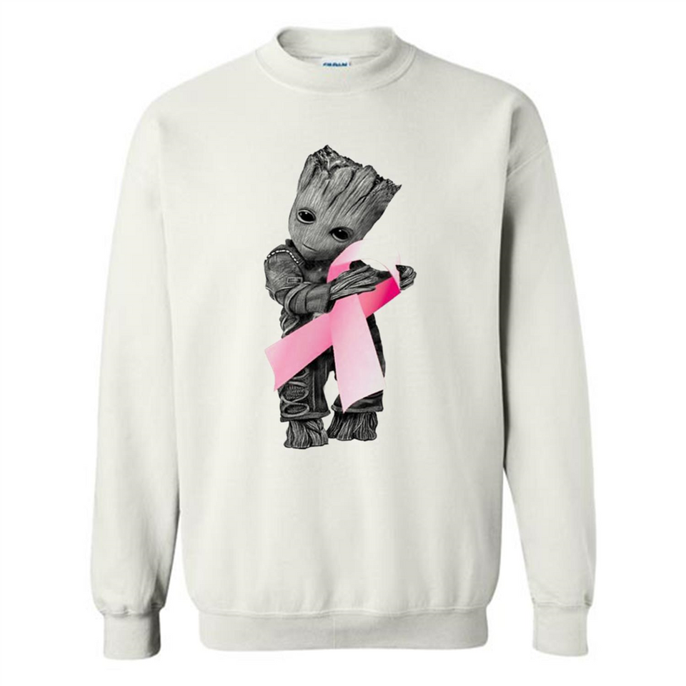Groot Hug Breast Cancer - Sweatshirt