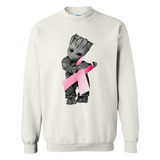 Groot Hug Breast Cancer - Sweatshirt