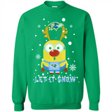 Minion Baltimore Ravens Ugly Christmas Sweater Let it Snow - Sweatshirt