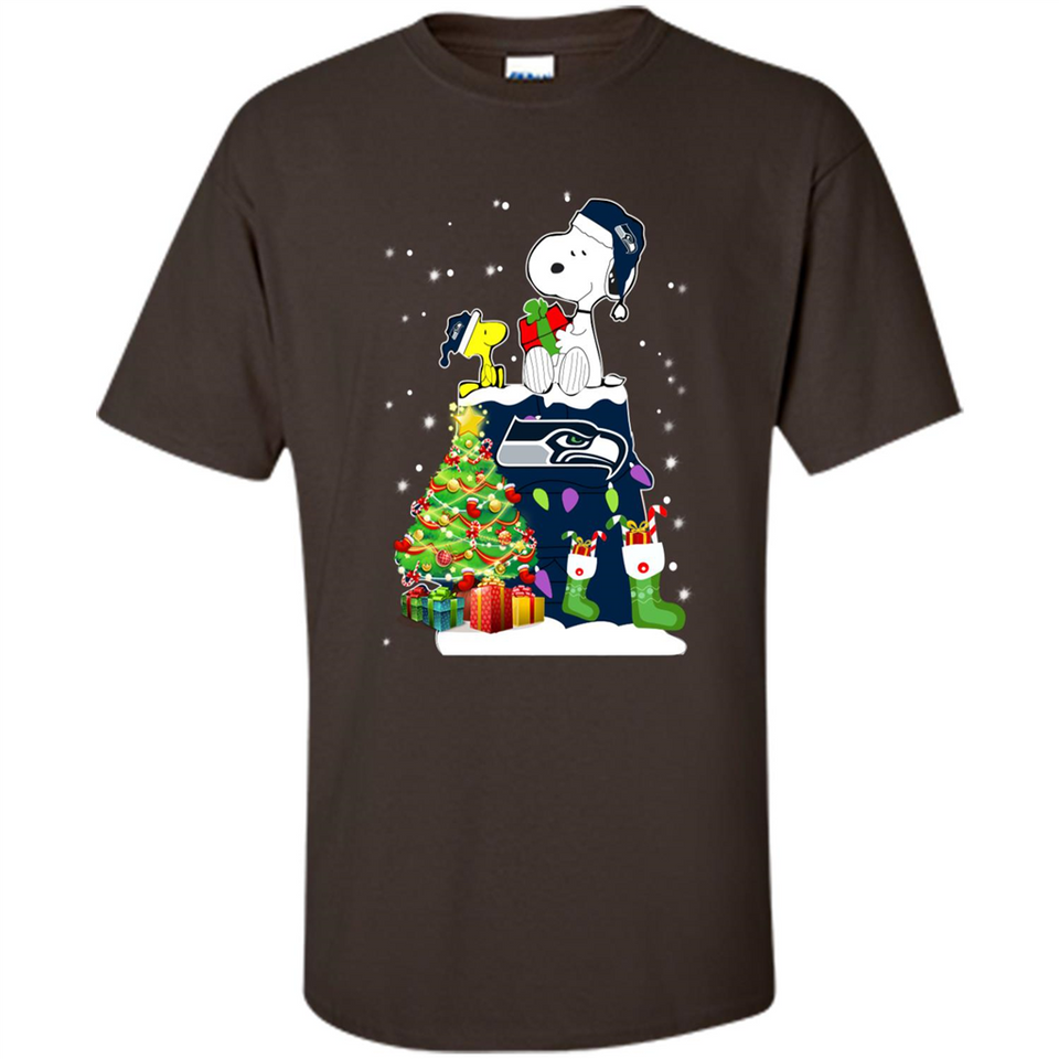 SEATTLE SEAHAWKS SNOOPY & WOODSTOCK CHRISTMAS