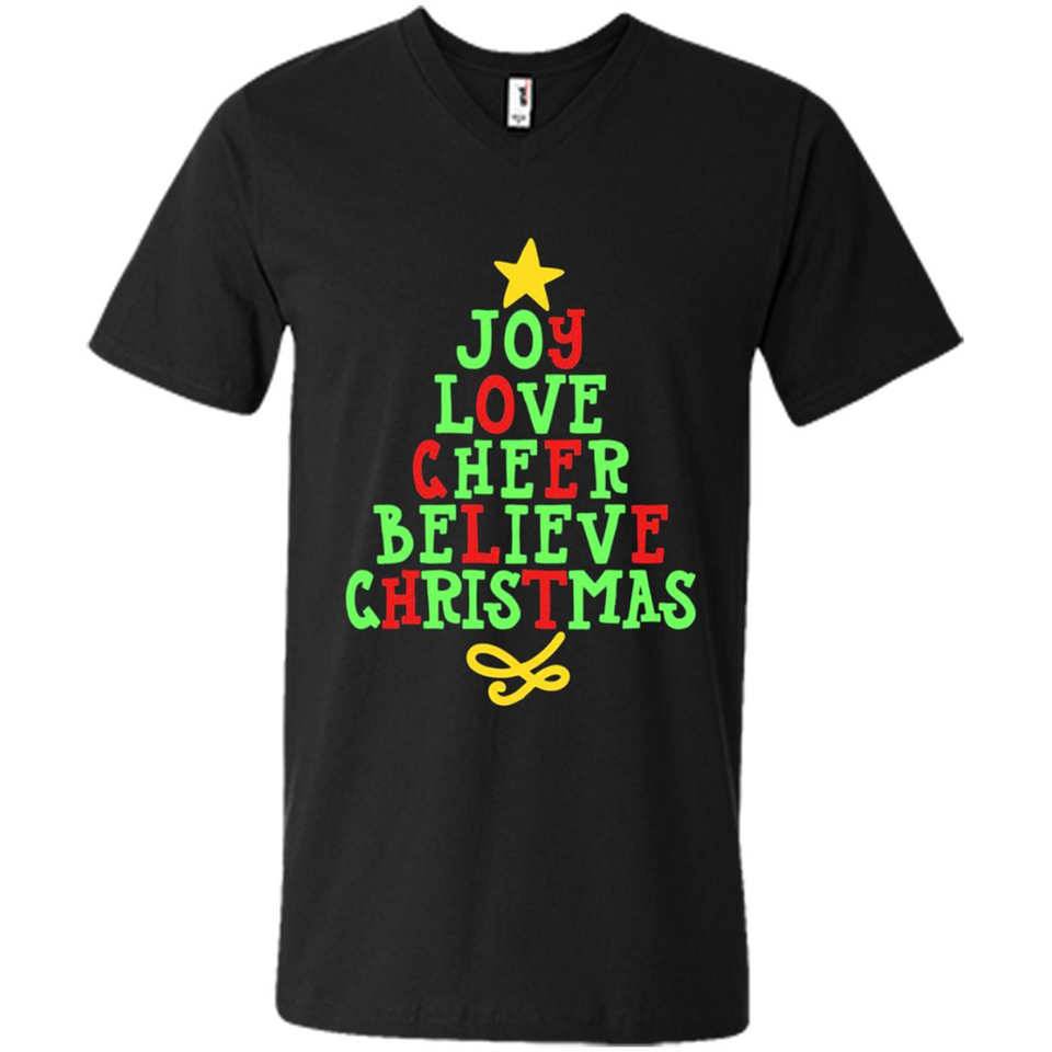 Joy Love Cheer Believe Christmas Tree