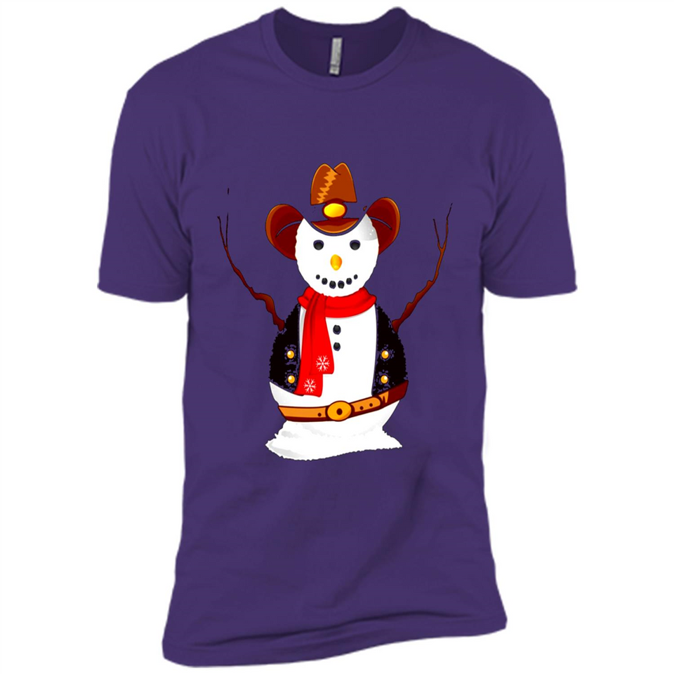 Snowman Cowboy Merry Christmas Xmas