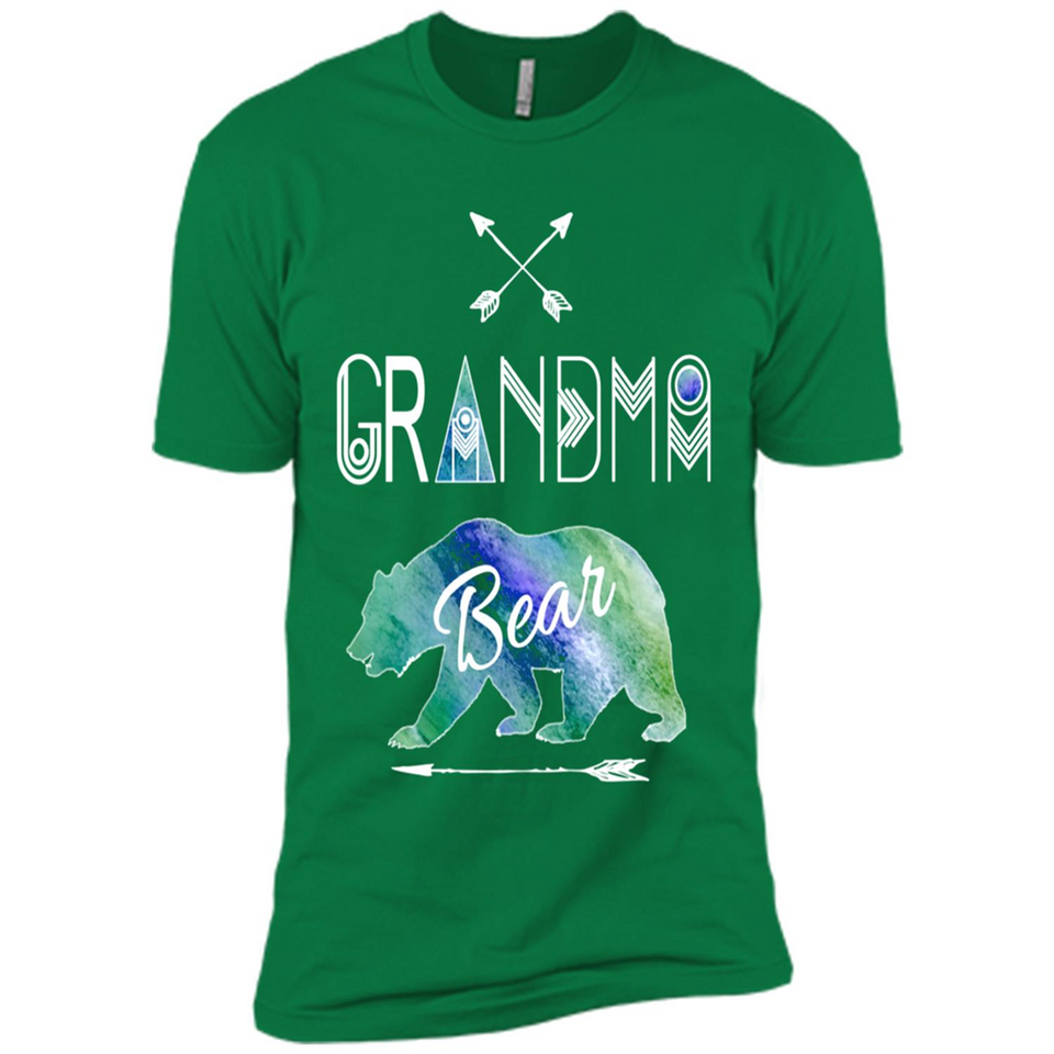 Grandma Bear Shirt Tribal Family Vacation & Camping Tee - Premium Short Sleeve T-Shirt