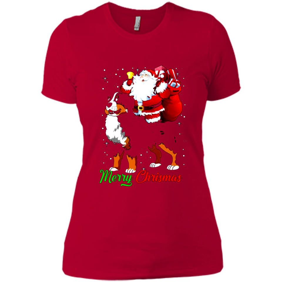 Merry Christmas Santa Claus With Big Dog sweater PINGPONG