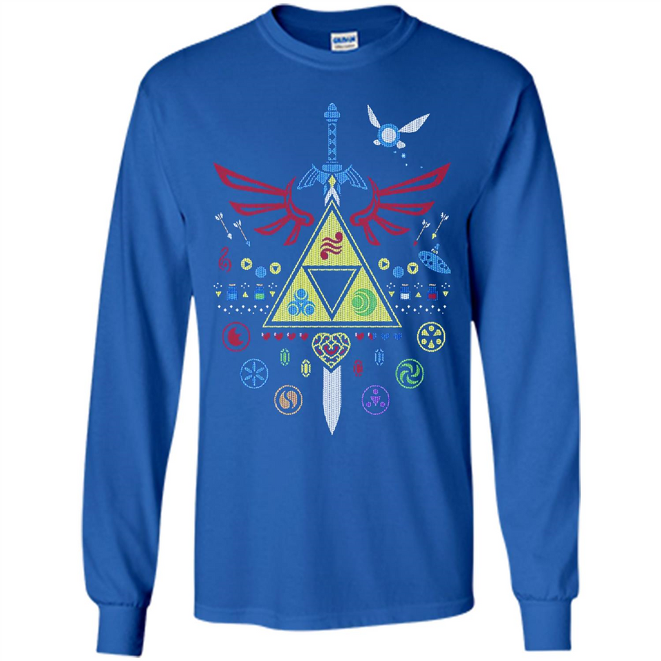 Song of Christmas Time the Legend of Zelda Ugly Sweater Perfect Christmas - Long Sleeve T-Shirt