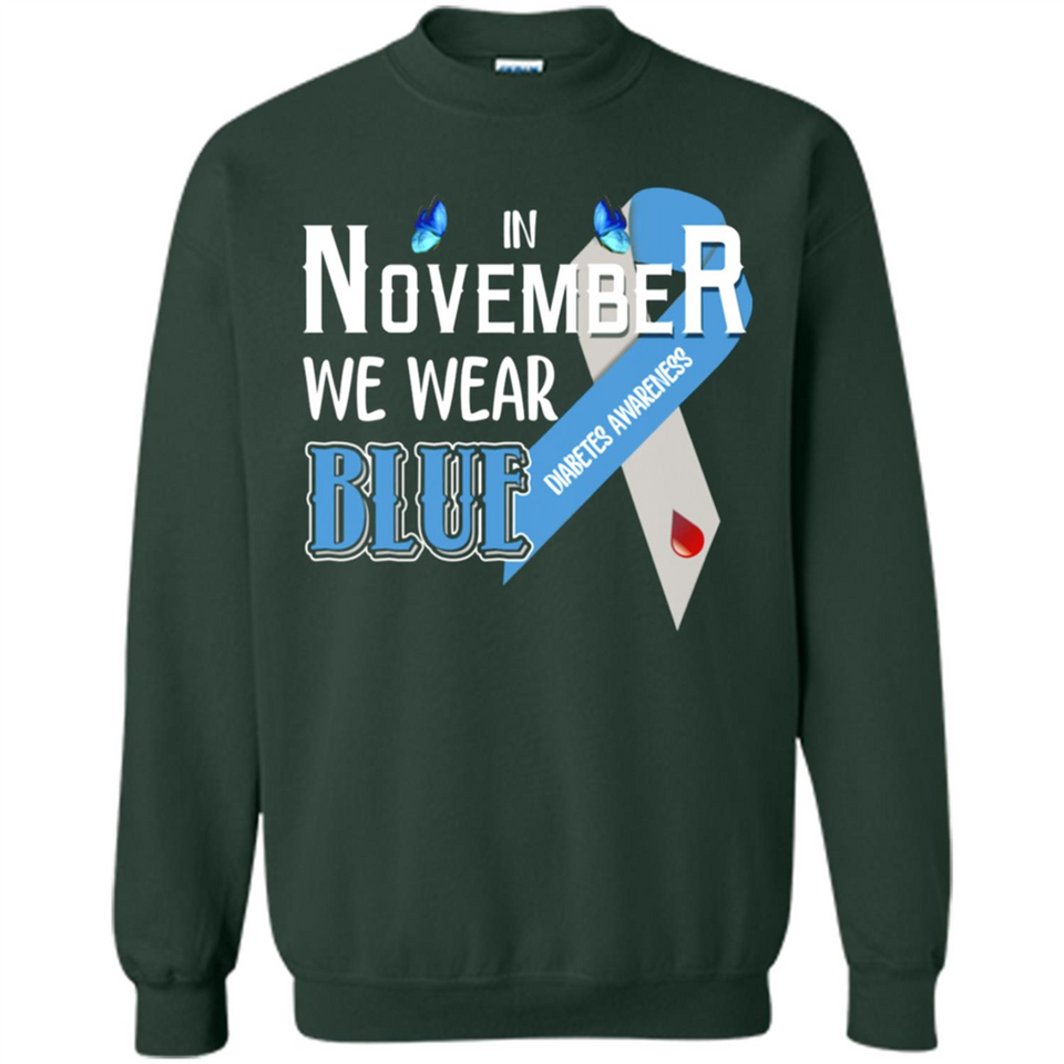 November We Wear Blue Diabetes Awareness